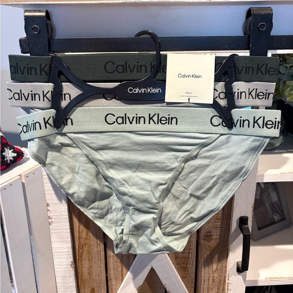 Calvin Klein Women’s Light Green Briefs